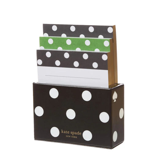 Kate Spade Picture Dot Notepad Set With Holder