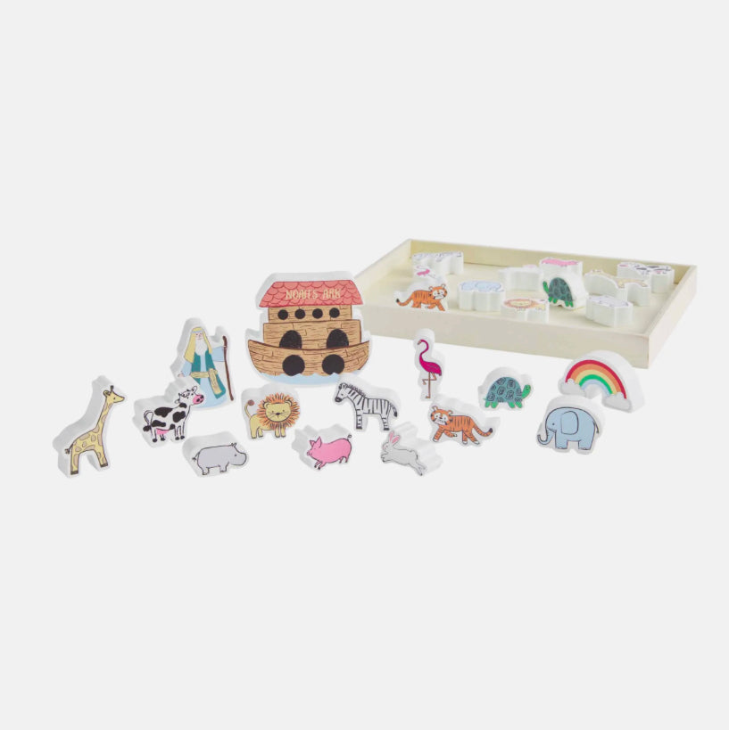 Noah’s ark wood toy set