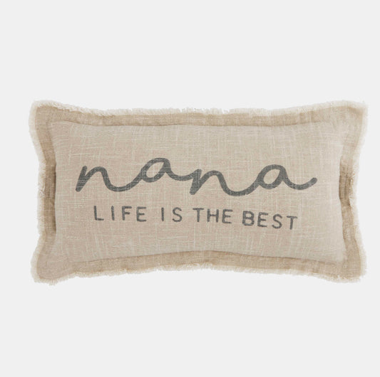 Nana Life Throw Pillow