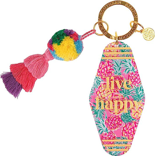 Live Happy Keychain