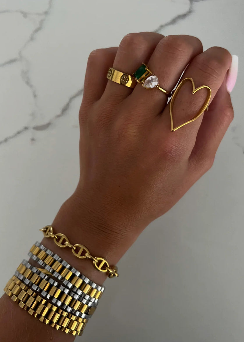 CHANSUTT-Gold Heart Ring