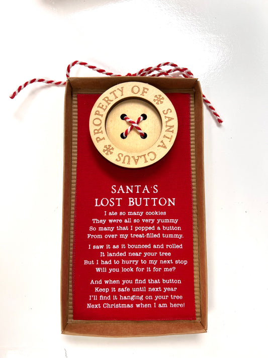 Santa’s Lost Button Ornament